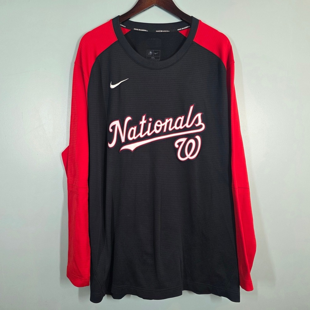 Nike Washington Nationals MLB Authentic Collection Dri-FIT Shirt Mens XXL 622887